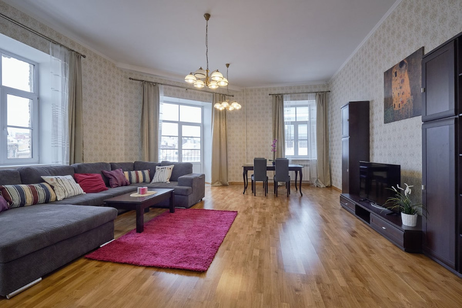 Large 2 bedrooms apartment in center